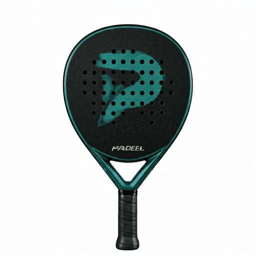 Padel racket diagram showing customizable zones